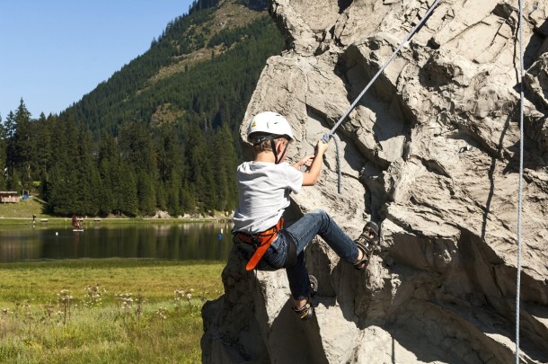 Klettern am Felsen für Kinder und Erwachsene © Altenmarkt-Zauchensee Tourismus